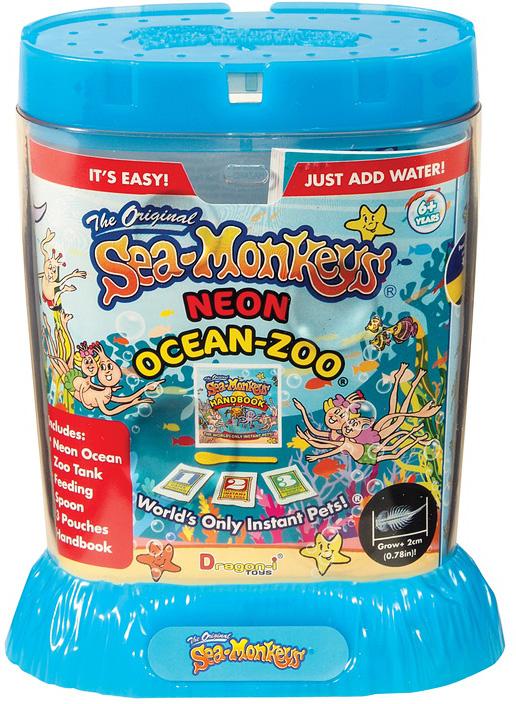 Amazing Live Sea Monkeys Ocean Zoo Marine Aquarium NEON Sea Foam 23232 