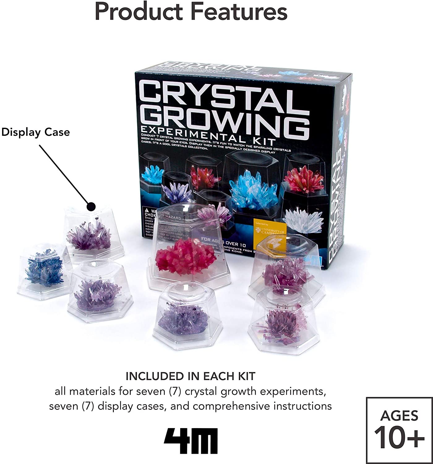 Grow a Magic DIY Crystal Science Experiment Crystal Growing Kit Purple 